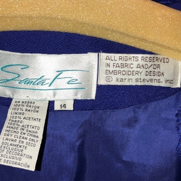 Looks like a suit, but it’s great blue dress - Picture 7 of 8